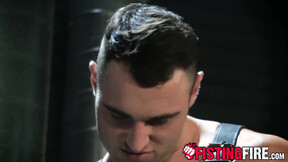 ”Dominator Michael Boston drills his captives hole deep with his raw shaft”