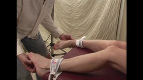 Dr Tickler Ties Up Cassie On Massage Table And Tickles Her! (2nd half mp4)