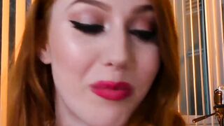 Redheaded Vixen Arietta Adam's Monster-cock Facial Blowjob & Creampie