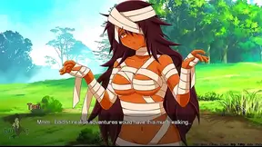 Blue-Haired Beauty Pleasures Tentacle Beast in Steamy Hentai Fantasy