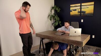 Mark Long, Johnny Hill and their bud enjoy in gay 3some