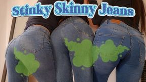Big Butts Farting Stinkily in Skinny Jeans