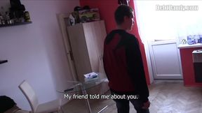 Debt Dandy's POV Blowjob Turns into Wild Amateur Anal