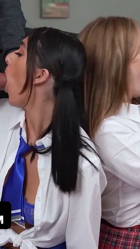 Hottest Cum Swaps Compilation feat. Aubry Babcock, Nikki Mars, Freya von Doom &amp; Chloe Temple   Clip 1