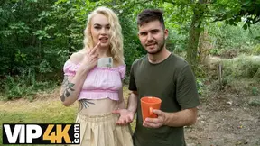 HUNT4K  Blonde loved facesitting and doggy style with Hunter outdoors