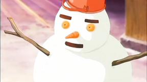 Squirting anime cartoon teen