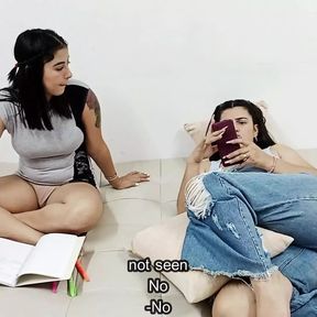 Hot sex between cute lesbians with big ass - Porn in Spanish