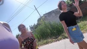 Farting in public, at the supermarket Jasmine, Alessiia, and Grecia