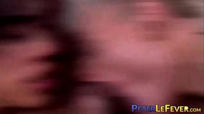 Blond bottom Ander Wolfson is ass stretched in a threesome by Jay Wu and Tony Genius