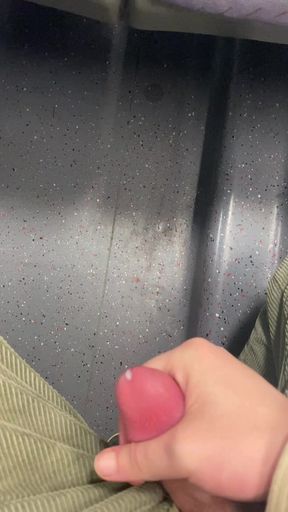 cumming on the train