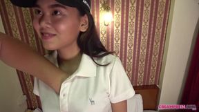 Slim with big tits creampie