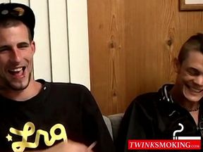 Smoking hot action with seductive twink in the house