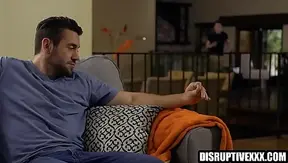 Creepy voyeur peeping on married man fucking a gay lover