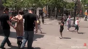 Alina Rose gets fucked by two men in public