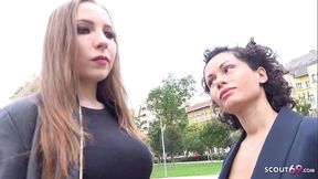 German Scout's First Rough Porn Casting for Cash with a Perfect Girl