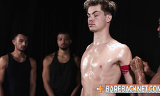 Gagged mare bred by a group of BIG DICKED stallions One