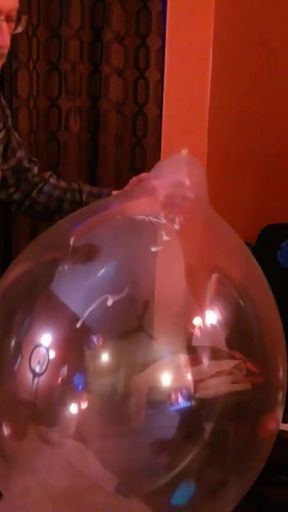152) Three Big Round Balloons Popped by Looner Daddy   Clip 2