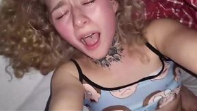 Curly hair babe got fucked with a nice male POV view