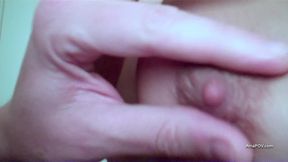 britsh milf amateur lets me cum over her nipples after wanking me off