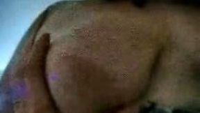Fat and chunky wife with flabby big tits lets me feel them