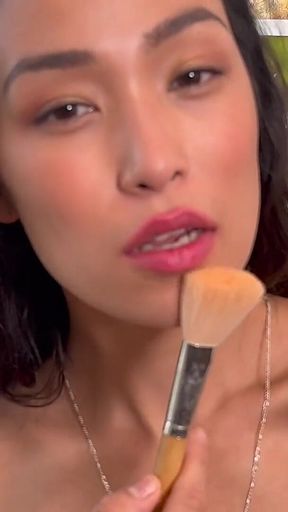 Mia Rubs Herself with a Brush