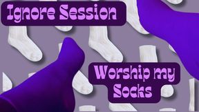 Sock Worship Ignored by Goddess Bunni Boo 🤭