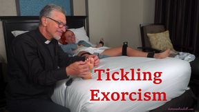 Tickling Exorcism - Sunnie And Antickl Religious Tickle Fetish With Priest Foot Tickling on Ticklish Feet WMV