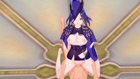 Clorinde craves your hard cock in this wild 3D hentai scene with a naughty babe