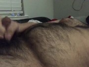 Belly inflation J/O after pizza stuffing