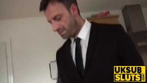 Dark haired UK MILF submits to the hardest fuck of her life