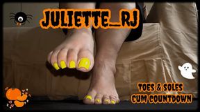 Juliette_RJ on a Halloween Toes and Soles JOI including cum countdown - FOR MOBILE DEVICES USERS - JOI - FOOT FETISH - CUM COUNTDOWN - TOES AND SOLES