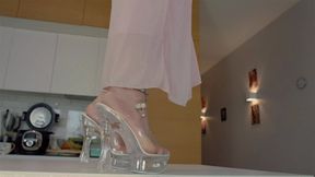 Lisa - Transparent High Heels - Full