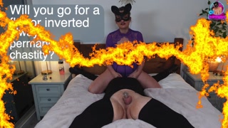 Training Zero Femdom Chastity Cage Demo New vs Old Pierced Prince Albert Permanent Steel Rigid