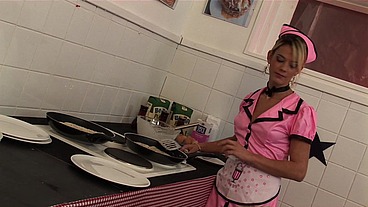 Amy Azurra Carly Parker And Chloe Serve More Than Pancakes At This Diner