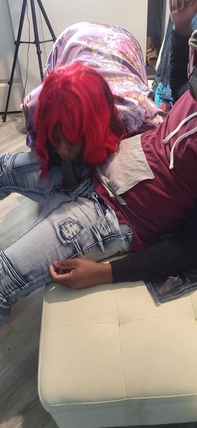 Red Headed Slut Throat Fucked on Da Couch! Just for Fans - Wondahead22