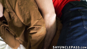 Ryan Jacobs & Aiden Jacobs heated up their tent with their stepdads