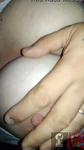 Latina milf with big tits gets creampie and drips it all over in homemade video