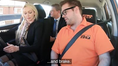 Fake Driving School Amber Jayne Fucked by her Husband