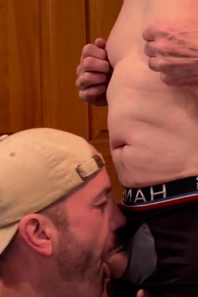 Buddy Gives a Blowjob While Stepdaddy Smokes