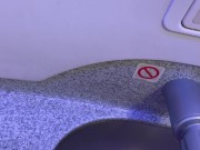 I couldn't handle myself so i jerked off in the plane bathroom