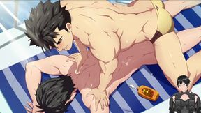 Fucking the boss on the beach raw creampie daddy fuck hard gay anime