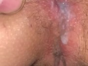 Cum dripping out my native wife