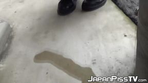 Redhead Teen Pissed Outside Caught On Camera