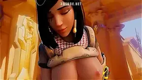 Hardcore 3D Pharah From Overwatch Gets Fucked By Multiple Dicks For Creampie