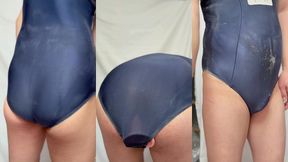 クラスの男子に小便やザーメンをぶっかけられた匂う肉便器スクール水着を着て極太アナルディルド調教
