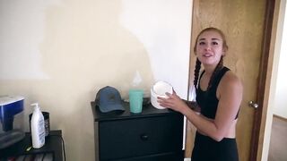 Hungry Fitness Cum Skank Needs Her Protein: Brandibraids