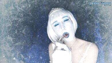 The Snow Queen gets consumed by a higher dimension in gothic cyberpunk lingerie