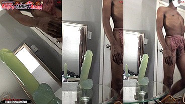 *PREMIUM* BONUS! ( 3 Angles! ) Ass Monkey's Ass lips - Gay sex Bottom Bitch Deep Anal In Panties - Angle 3/4/5 of 6