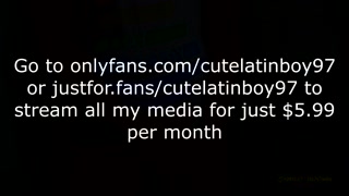 Hot colombian guy pissing all over his body and jerking off - Camilo Brown