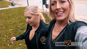 Lesbo LENA & LANA go on naughty blind date! WOLF WAGNER wolfwagner.love